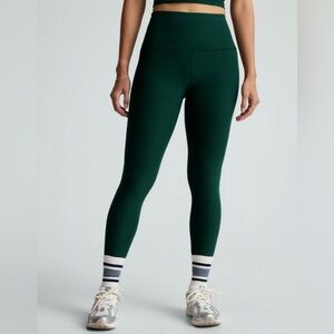 BEYOND YOGA Spacedye Caught in the Midi Legging - Dark Spruce Green Heather